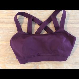 Lululemon Purple Sports Bra, Size L